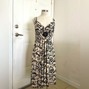 Dress by EN FOCUS STUDIO size 8 beige and black
